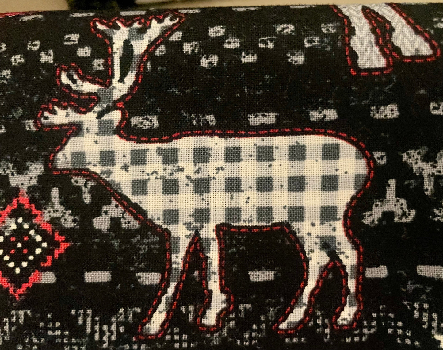 Cozy Christmas cabin blanket- plaid deer, bears and more