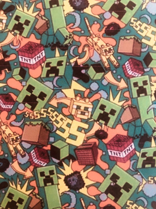 Minecraft Lap Quilt/Blanket in Vivid Colors