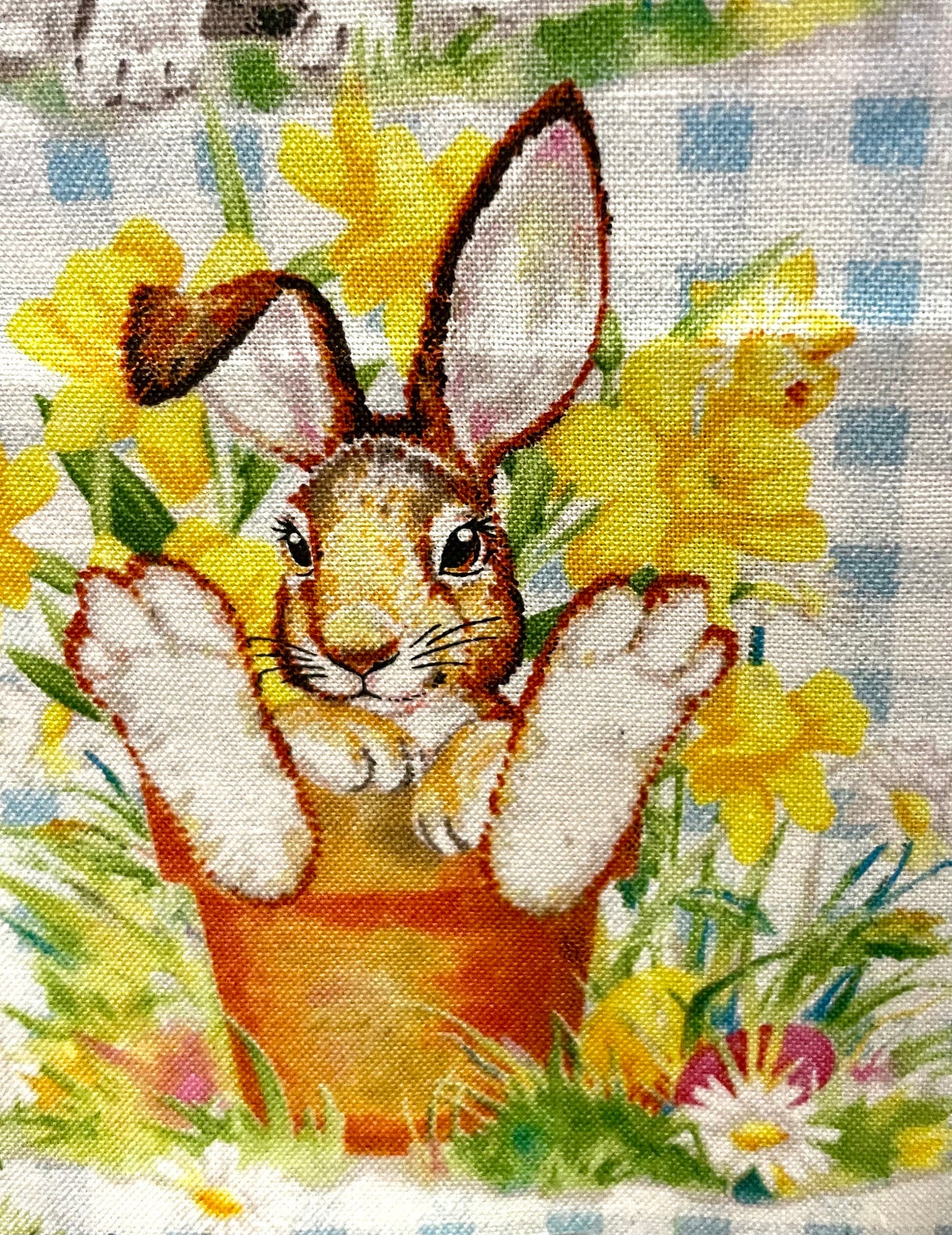 Beautiful designer Easter Bunny blanket and decor