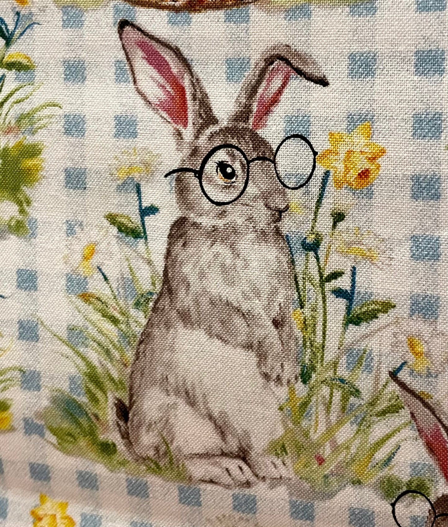 Beautiful designer Easter Bunny blanket and decor