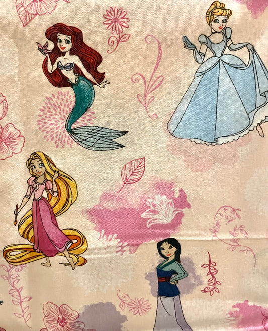 Every Disney Princess reversible handmade blanket
