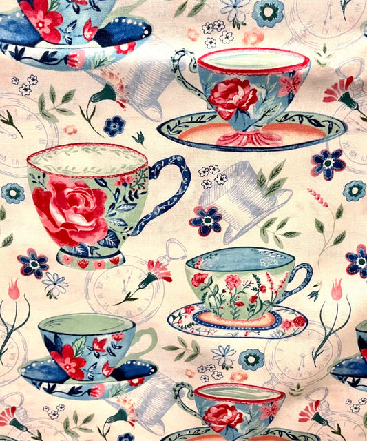Beautiful tea cup high tea blanket