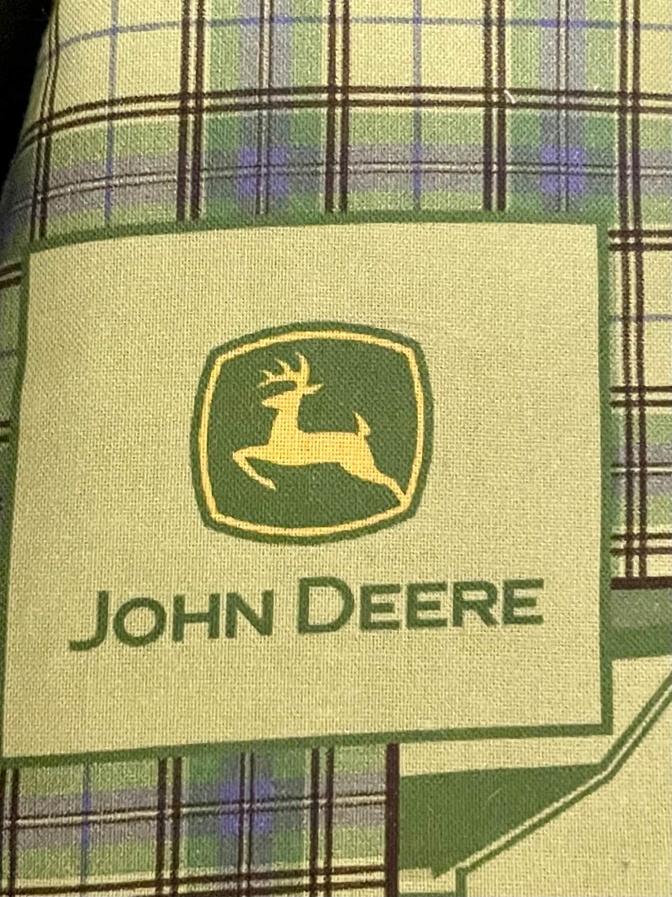 Handmade John Deere reversible blanket