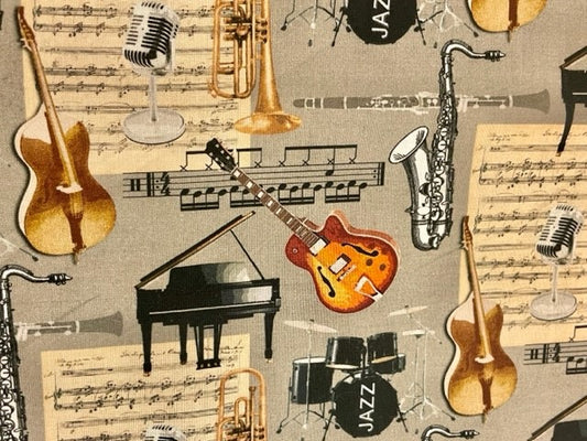Perfect Jazz and Music Lovers Reversible Blanket